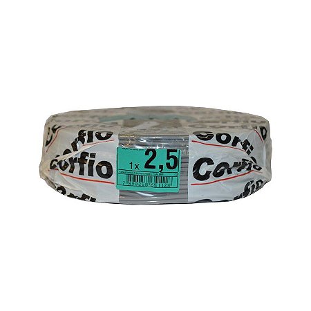 CABO FLEXÍVEL 2,5MM CINZA CORFIO C100