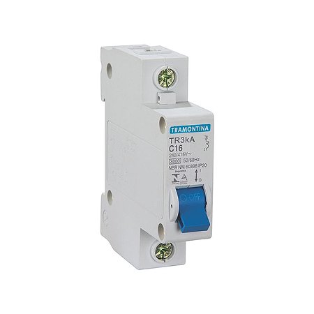 DISJUNTOR UNIPOLAR 20A BRANCO DIN TRAMONTINA C12