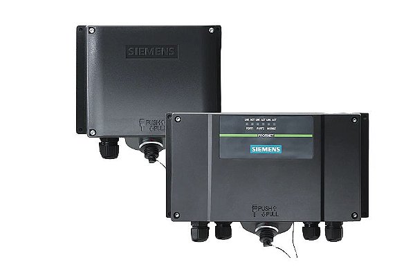 Caixa de conexão Siemens PN plus para painéis móveis (PROFINET) - 6AV6671-5AE11-0AX0