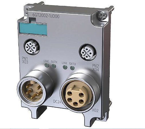 Bloco de conexão Siemens RFID PROFINET/Ethernet, M12, 7/8 5 polos para RF180C - 6GT2002-1JD00