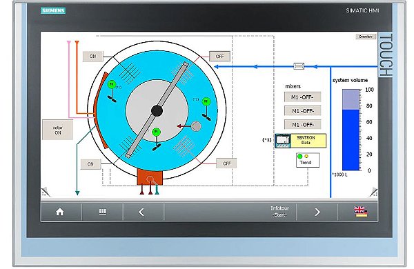 Tela plana Siemens SIMATIC IFP2200 22 (16: 9), Touch - 6AV7863-4TB10-0AA0