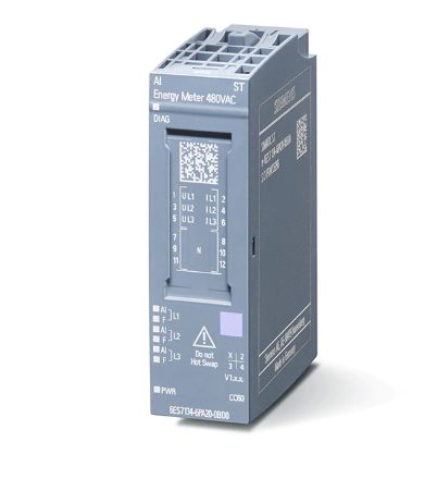 Siemens SIPLUS ET 200SP AI EMETER 480VA TX RAIL -40 ... +70°C(TX com 85°C para - 6AG2134-6PA20-4BD0