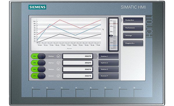 Siemens SIMATIC HMI KTP900 cor básica PN - 6AV2123-2JB03-0AX0