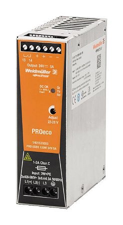1469530000 Weidmuller - PRO ECO3 120W 24V 5A