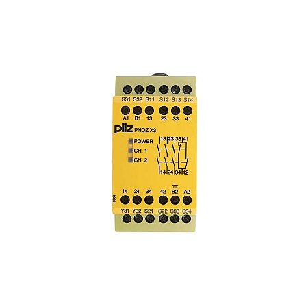 774314 Pilz - PNOZ X3 110VAC 24VDC 3n/o 1n/c 1so