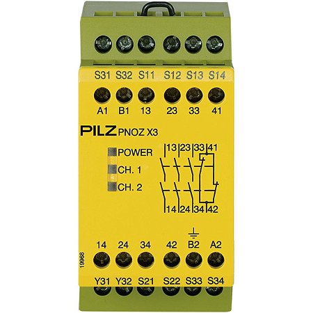 774319 Pilz - PNOZ X3 240VAC 24VDC 3N/O 1N/C 1SO