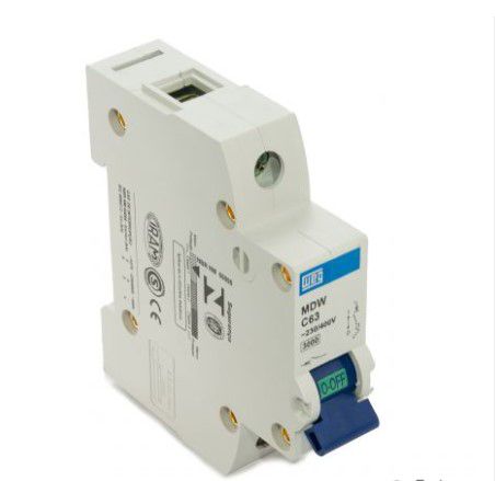 Disjuntor Monopolar 63A Weg Mini DIN MDW C63 5kA Curva C