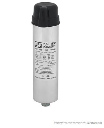 CAPACITOR WEG UCWT 2,50KVAR 440V