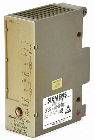 SIEMENS 6ES5470-8MB11 Módulo de Saída Analógica - 2AO