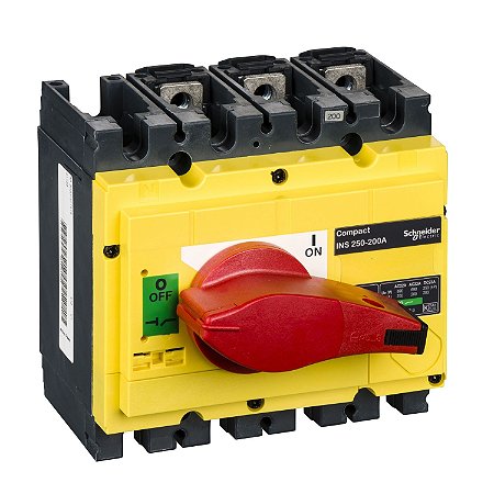 31126 - INTERRUPTOR INS250A VERMELHA TRIPOLAR