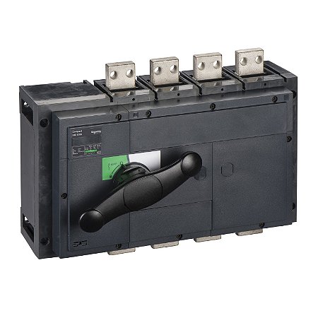 31337 - Chave seccionadora, Compact INS1600, 1600 A, versão padrão com manopla rotativa preta, 4 pólos