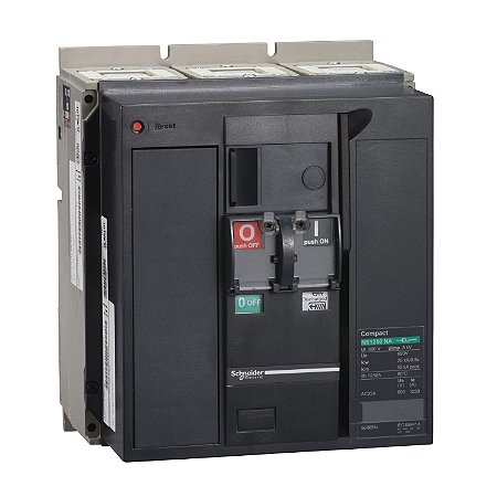 33446 - Chave seccionadora básica, Compact NS1250 NA, fixa, eletricamente operada, 1250 A, 690 VAC 50/60 Hz, 3 pólos
