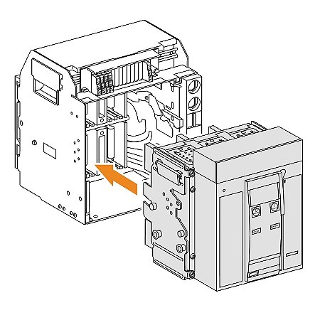 47251 - Chave seccionadora Masterpact NT08HA - 800 A - 690 V - 4 pólos - extração