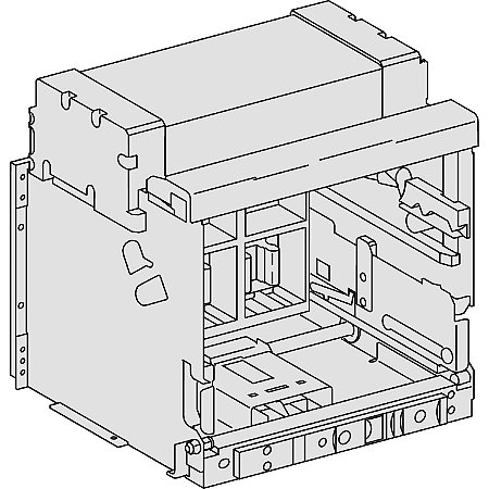 48404 - Chassi para prolongamento NW1600 - H1, H10, H2, HA, HA10, HF, N1, NA - 4 pólos - 1600 A