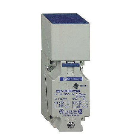 SENSOR INDUTIVO XS7C40MP230 SN15MM - 24..240VAC / DC - TERMINAIS