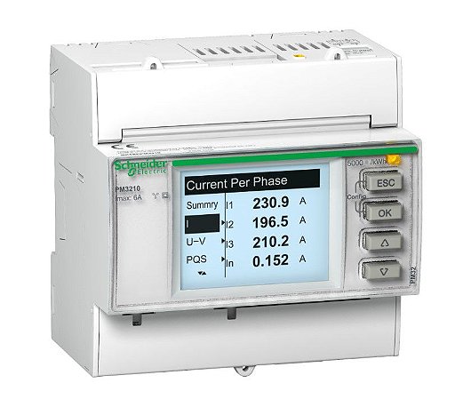 MEDIDOR DE ENERGIA PM3210 - SAÍDA DIGITAL E PULSO SCHNEIDER