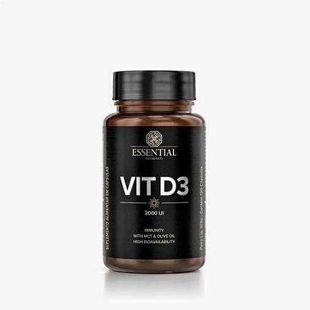 Vitamina D3 2000ui 120 Caps Essential Nutrition