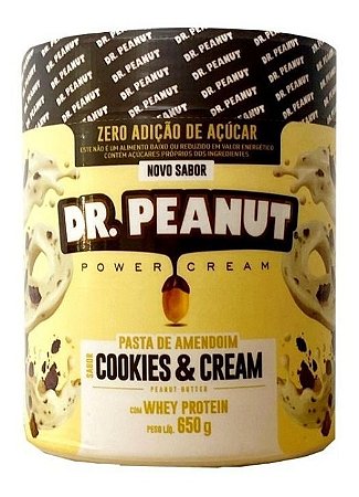 Pasta De Amendoim c/ Whey Protein - Dr Peanut (todos os sabores e tamanhos)  - Escorrega o Preço