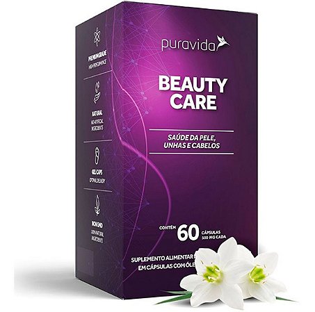 Beauty Care Puravida Cabelo Pele E Unhas 60 Capsulas