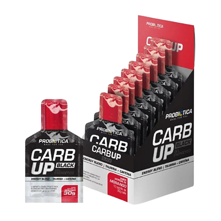Carb Up Gel Black- Caixa C/ 10 Sachês De 30g - Probiótica