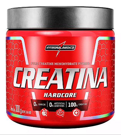 Creatina Integralmedica 100% Pura 300g - Força, Resistência e Energia para Alta Performance nos Treinos