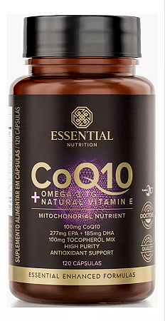 Coenzima Q10 Coq10 (120 Caps / 60 Doses) Essential Nutrition