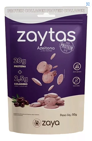 Zaytas Azeitona Protein Colágeno Sem Glúten Zaya 50g