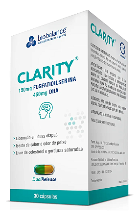 Clarity 30 Cápsulas Biobalance Aqui Você Encontra O Sabor Sem sabor