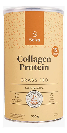 Collagen Protein Selvs Baunilha Sem Lactose E Glúten - 480g