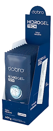 Hidro Gel Sabor Neutro Com Cafeina Box 10 Saches 40g Dobro