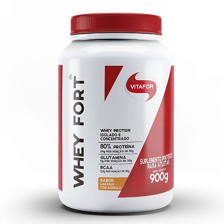 Whey Fort Whey Protein Sabores 900g - Vitafor - Fast Suplementos importados  e nacionais melhores preços e marcas