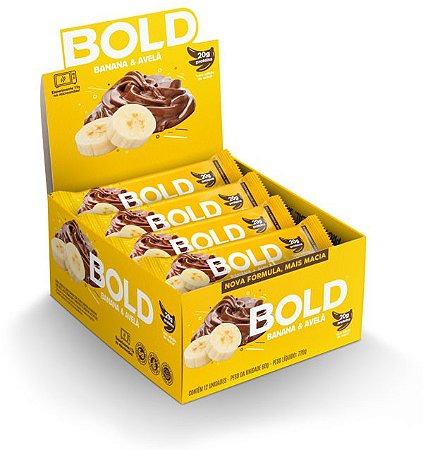 Bold Bar Barra 20g Proteina Barrinha 12 Un. - Sabores