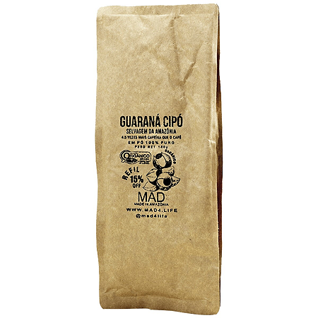 Guaraná Cipó Selvagem Da Amazônia Organico Em Pó 180g Mad