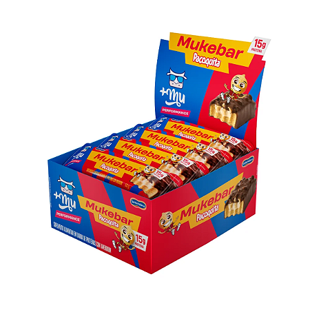 Mais Mu Muke Bar Display 12 Un. - Barra De Proteína Muke +mu