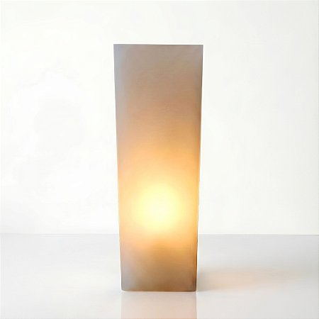 Vela luminaria de chão cachepot 12x12x40cm