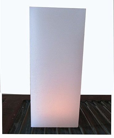 Vela luminaria de chão cachepot 12x12x40cm