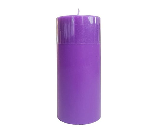 Vela Advento Roxo  Altar de Igreja  8cm X 20 Cm