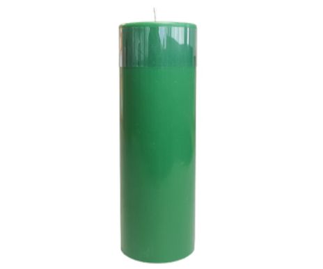 Vela Advento Verde  Altar de Igreja  8cm X 20 Cm