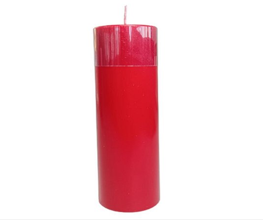 Vela Advento Vermelha Altar de Igreja  8cm X 20 Cm