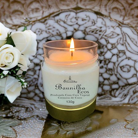 Vela Vegetal Aromática Baunilha 130g