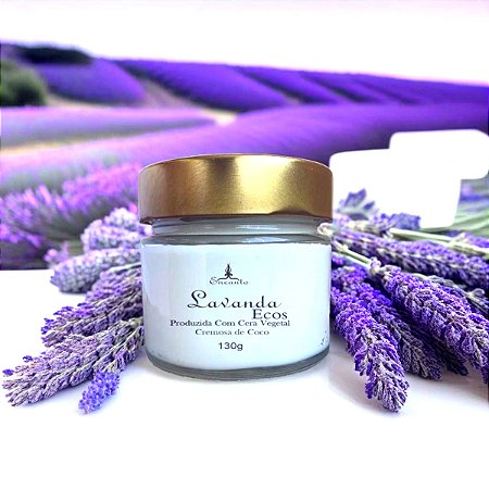 Vela Aromática Lavanda 130g Aromatizada Perfumada