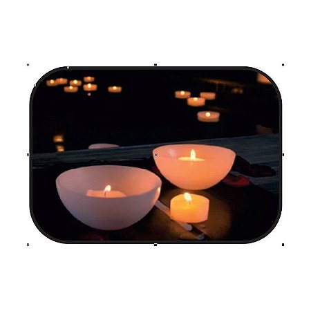 Velas Luminária Flutuante 10 uni Casamento Fundo Chato