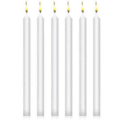 Vela Castiçal 26cm 10 unidades