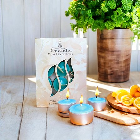 Velas Aromáticas  12 Unidades Recho - Capim Limão
