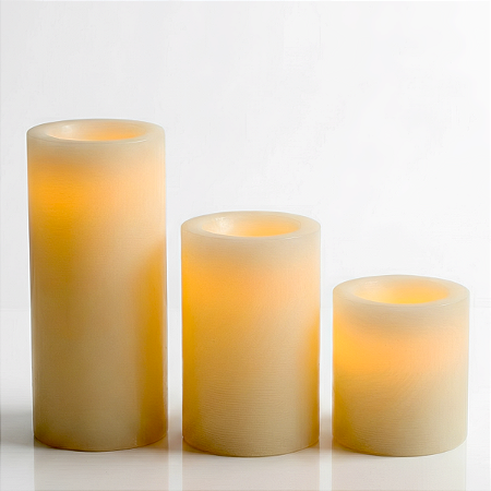 3 Luminárias Mais 3 velas de LED