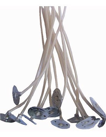 Pavio P/ Velas Decorativas 100 Uni De  9cm D Altura