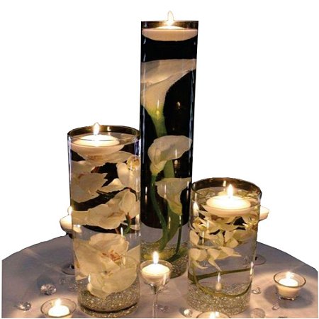 Velas Decorativa Flutuantes P/vidros e Taças Kit 40 Unidades