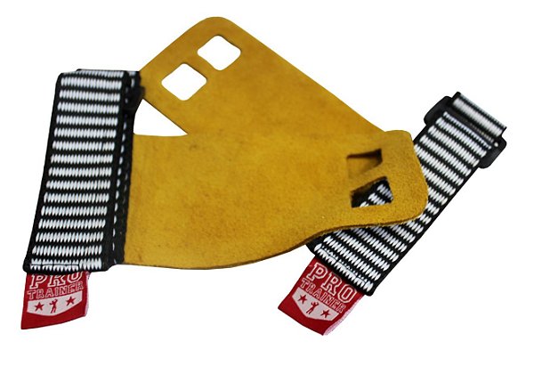 Grip 2 Furos em Couro Amarelo