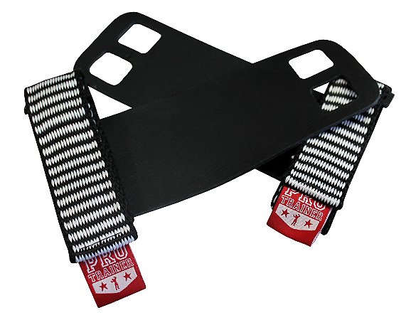 Grip 2 Furos em Couro Preto