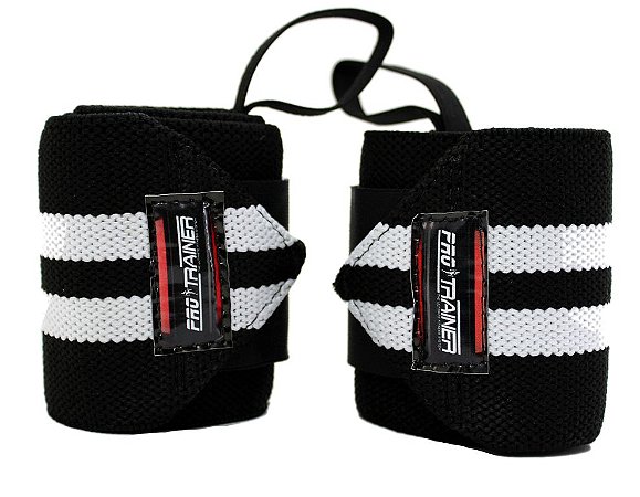 Munhequeira Profissional Preto com Branco